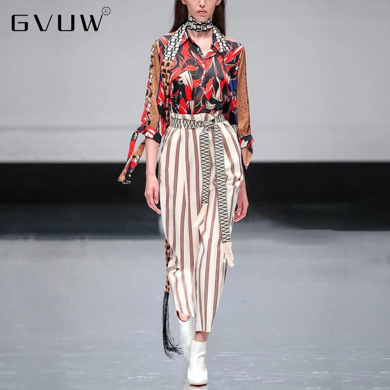 GVUW New Tide Double Breasted Printing Shirt Pants Women Two-piece Suit Long Casual Summer Spring Luxury Evening 13C971
GVUW New Tide Double Breasted Printing Shirt Pants Women Two-piece Suit Long Casual Summer Spring Luxury Evening 13C971