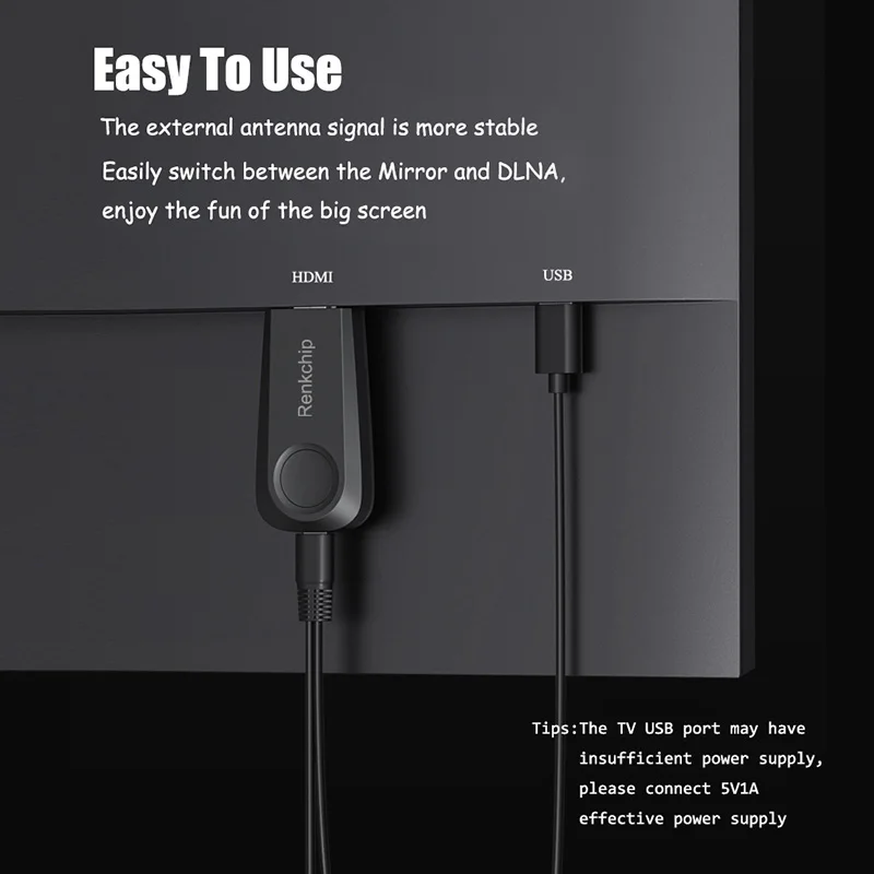 Mirascreen Anycast Miracast DLNA TV Stick HDMI-compatible Wireless Display WIFI Dongle Audio Video Mirror Screen Receiver
Mirascreen Anycast Miracast DLNA TV Stick HDMI-compatible Wireless Display WIFI Dongle Audio Video Mirror Screen Receiver
