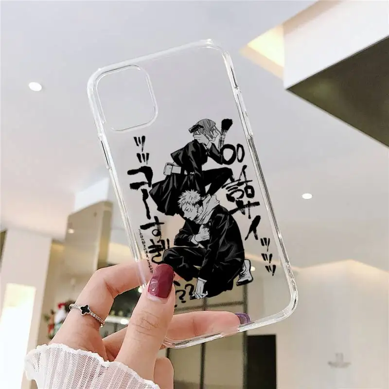 Jujutsu Kaisen Phone Case Clear Transparent for iPhone 11 12 mini pro XS MAX 8 7 6 6S Plus X 5S SE XR 2020 
Jujutsu Kaisen Phone Case Clear Transparent for iPhone 11 12 mini pro XS MAX 8 7 6 6S Plus X 5S SE XR 2020