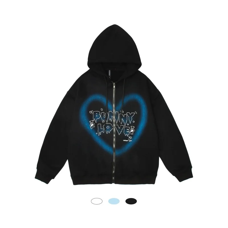 Korean Fashion Oversized Hoodie Graffiti Heart Zip Hoodie Letter Bear Hoody Printed Fleece Zip Up Hoodies Harajuku Cotton Jacket
Korean Fashion Oversized Hoodie Graffiti Heart Zip Hoodie Letter Bear Hoody Printed Fleece Zip Up Hoodies Harajuku Cotton Jacket