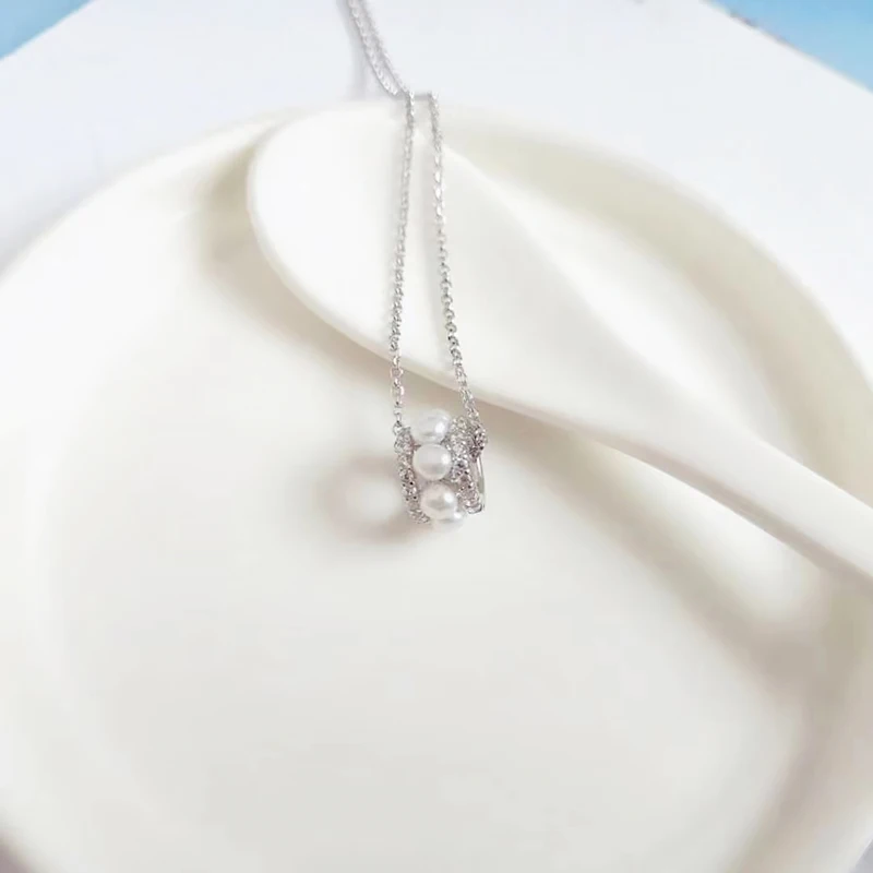 French simple pearl ring women's Necklace 925 pure silver micro inlaid zircon exquisite personality high fashion
French simple pearl ring women's Necklace 925 pure silver micro inlaid zircon exquisite personality high fashion