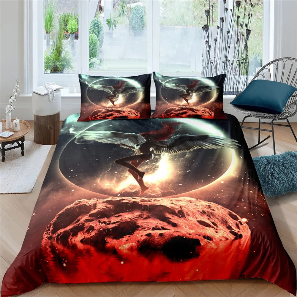 2021 3D Angel Wings Duvet Cover Bedding Set for Adult Child Single Double Queen King Size Microfiber Quilt Cover Pillow Case
2021 3D Angel Wings Duvet Cover Bedding Set for Adult Child Single Double Queen King Size Microfiber Quilt Cover Pillow Case