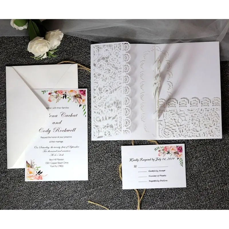 10 Pcs 3D European Style Wedding Invitation Card with Envelope Kits Party Supply
10 Pcs 3D European Style Wedding Invitation Card with Envelope Kits Party Supply