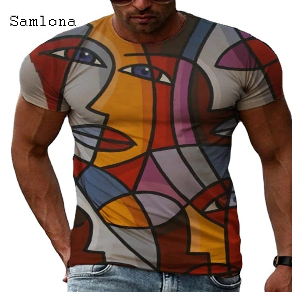 Samlona Plus Size 3xl Mens clothing Basic Tops New Fashion 3D Print T-shirt 2021 Summer Casual Pullovers Men Skinny Tees Shirt
Samlona Plus Size 3xl Mens clothing Basic Tops New Fashion 3D Print T-shirt 2021 Summer Casual Pullovers Men Skinny Tees Shirt