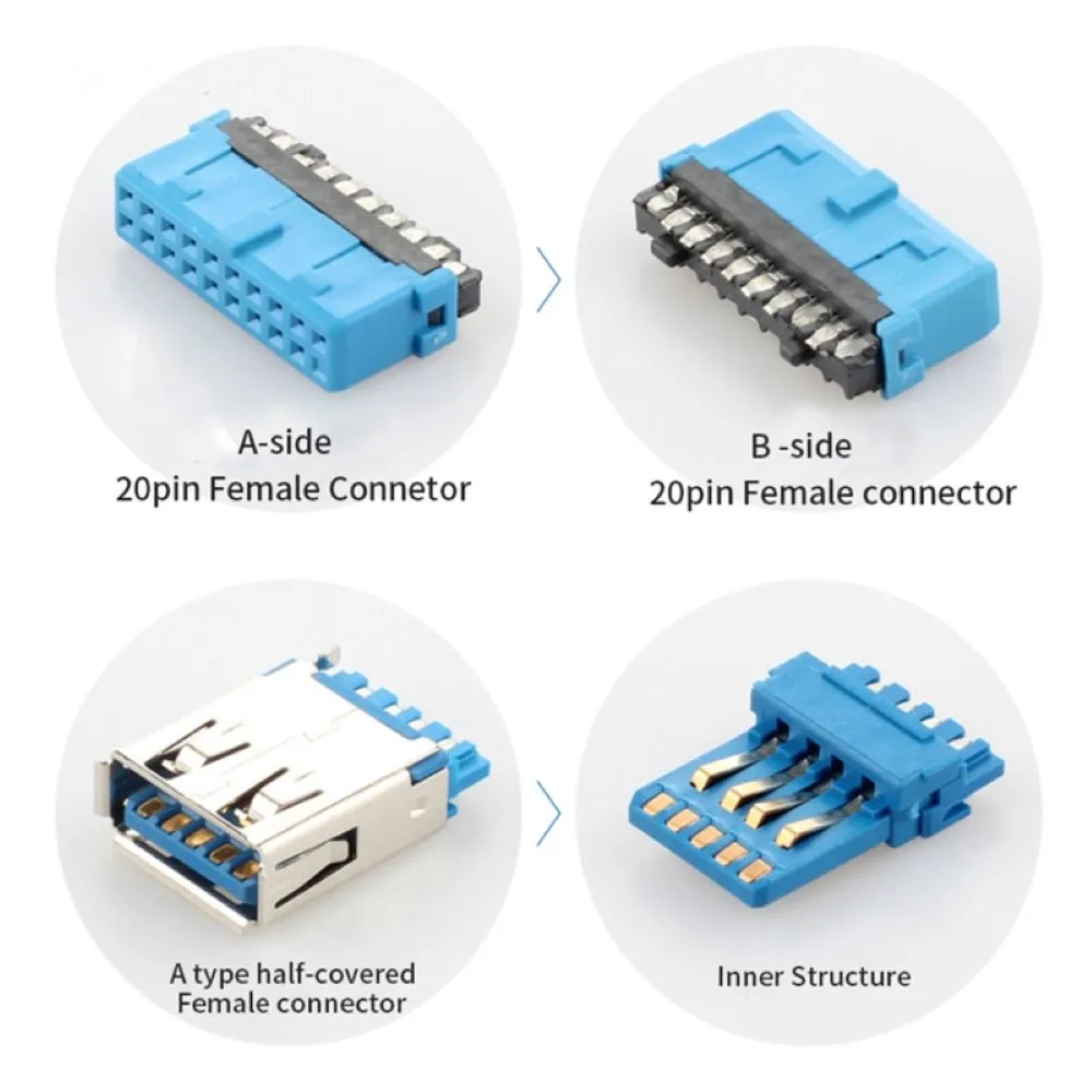 20Pin Extension Cable 0.3m USB 3.0 Motherboard 20Pin Male to Female Extension Cable PC Computer Mainboard Adapter Header Cord
20Pin Extension Cable 0.3m USB 3.0 Motherboard 20Pin Male to Female Extension Cable PC Computer Mainboard Adapter Header Cord