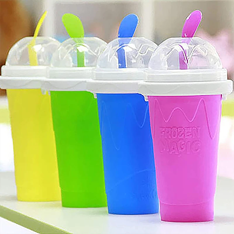 Magic Quick Frozen Smoothies Cup Double Layer Squeeze Cooling Cup Homemade Ice Cream Maker DIY it for Children and Family
Magic Quick Frozen Smoothies Cup Double Layer Squeeze Cooling Cup Homemade Ice Cream Maker DIY it for Children and Family