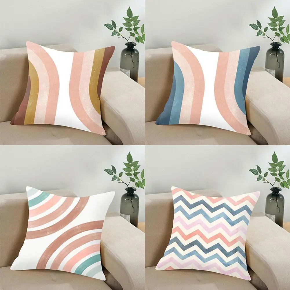 Geometric Stripes Cushion Cover Soft Plush Peach Skin Decorative Cushion Pillowcase Throw Pillow Covers For Hotel Home Sofa Car
Geometric Stripes Cushion Cover Soft Plush Peach Skin Decorative Cushion Pillowcase Throw Pillow Covers For Hotel Home Sofa Car