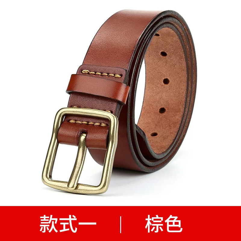 Luxury genuine leather belt men vintage leather belts men's jeans strap black color wide strapping waistband brown thong ADQW
Luxury genuine leather belt men vintage leather belts men's jeans strap black color wide strapping waistband brown thong ADQW