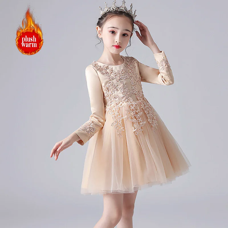 Girls' Princess Dress Autumn Winter 2021 New Korean Version Long Sleeve Children's Poncho Host Performance Dress Skirt
Girls' Princess Dress Autumn Winter 2021 New Korean Version Long Sleeve Children's Poncho Host Performance Dress Skirt