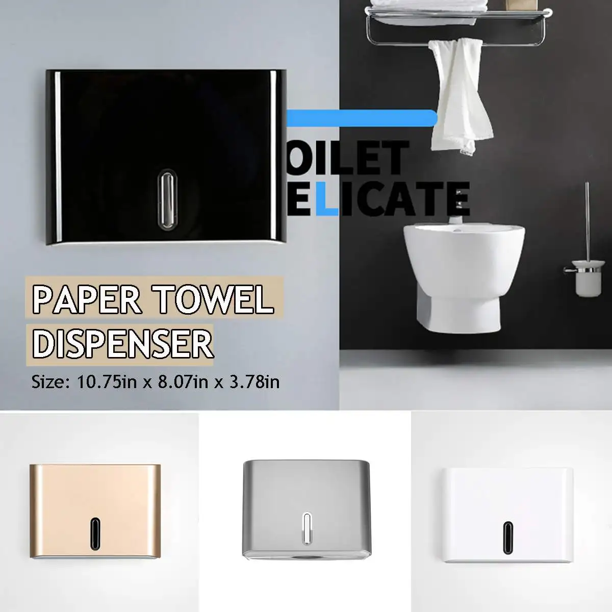 Toilet Towel Paper Holder Kitchen Holder Rack For Paper Towel Dispenser Tissue Box Organizer Wall Mounted Bathroom Accessories
Toilet Towel Paper Holder Kitchen Holder Rack For Paper Towel Dispenser Tissue Box Organizer Wall Mounted Bathroom Accessories
