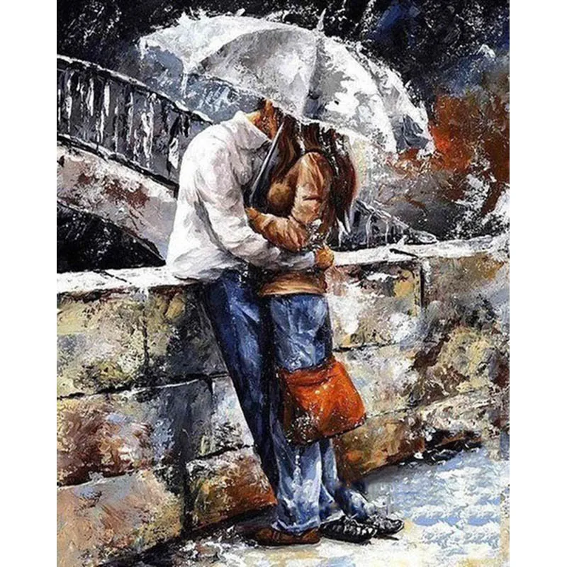 Couples Umbrella Kiss DIY Handmade Oil Paint Paint By Numbers Kit on Canvas Wall Art Home Decor Digital Painting for Family
Couples Umbrella Kiss DIY Handmade Oil Paint Paint By Numbers Kit on Canvas Wall Art Home Decor Digital Painting for Family