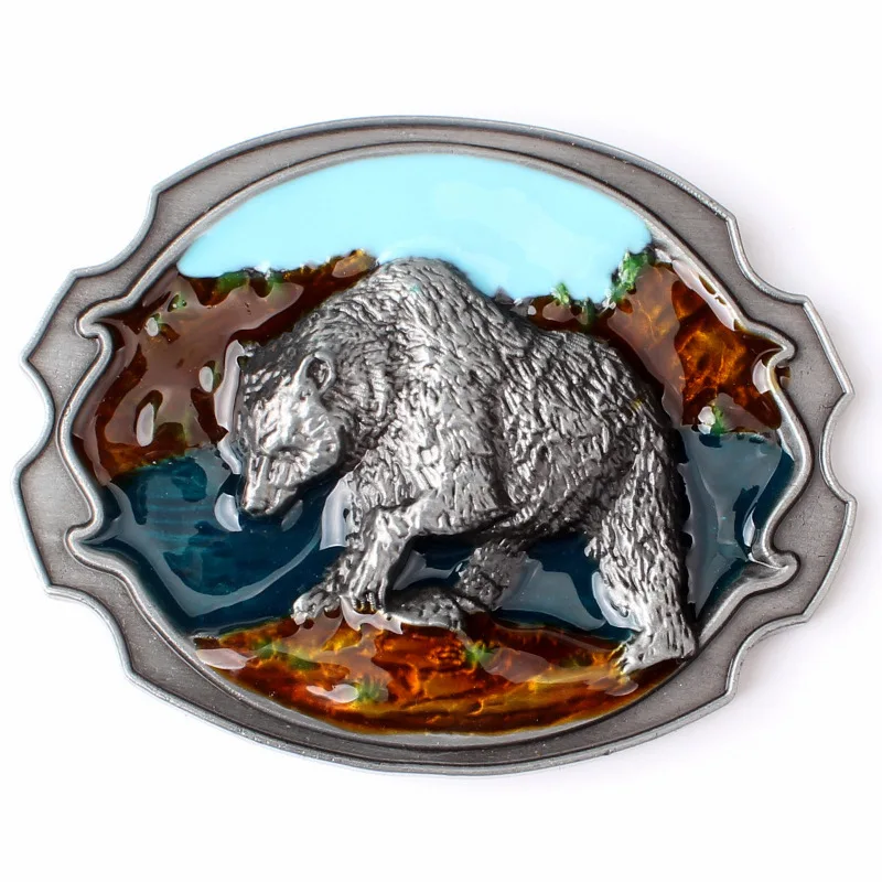 Brown bear Belt Buckle homemade handmade waistband Components animal buckle
Brown bear Belt Buckle homemade handmade waistband Components animal buckle