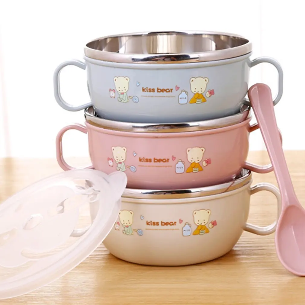 Smart Stainless Steel Cartoon Feeding Bowl with Handles and Spoon for Babies Toddlers and Kids BPA free
Smart Stainless Steel Cartoon Feeding Bowl with Handles and Spoon for Babies Toddlers and Kids BPA free