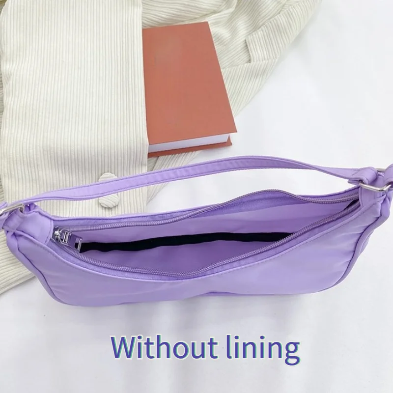 Fashion Design Women Portable Shoulder Bags Ladies Candy Color Nylon Underarm Bag Simple Female Half Moon Purse Handbags Hobos
Fashion Design Women Portable Shoulder Bags Ladies Candy Color Nylon Underarm Bag Simple Female Half Moon Purse Handbags Hobos