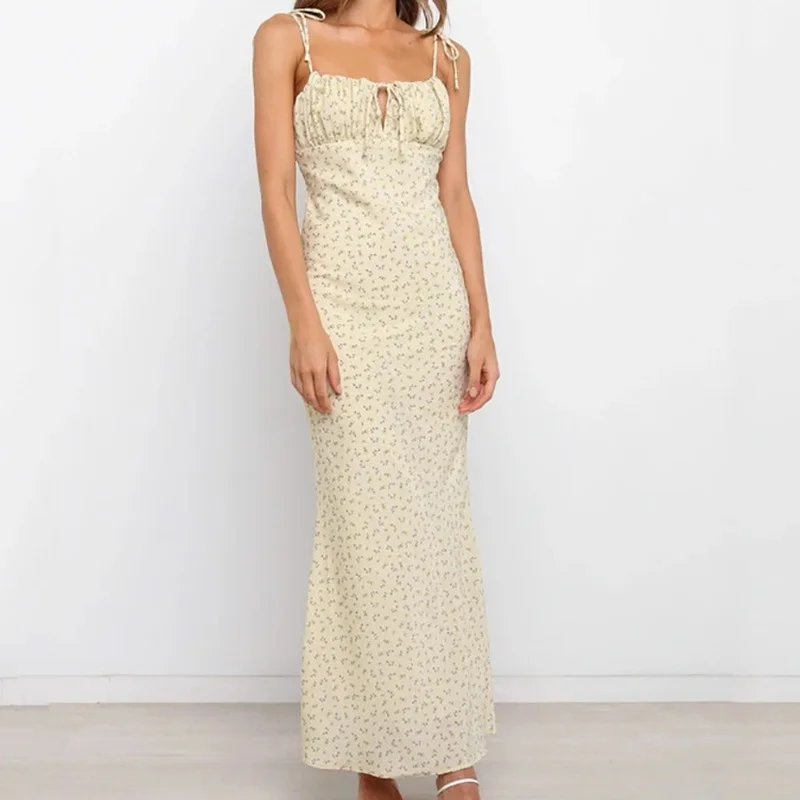 2021 Women's Summer Tinastyle Floral Print Elegant Sleeveless Maxi Sundress Sexy Backless Women Party Club Tie Front Dress Traf
2021 Women's Summer Tinastyle Floral Print Elegant Sleeveless Maxi Sundress Sexy Backless Women Party Club Tie Front Dress Traf