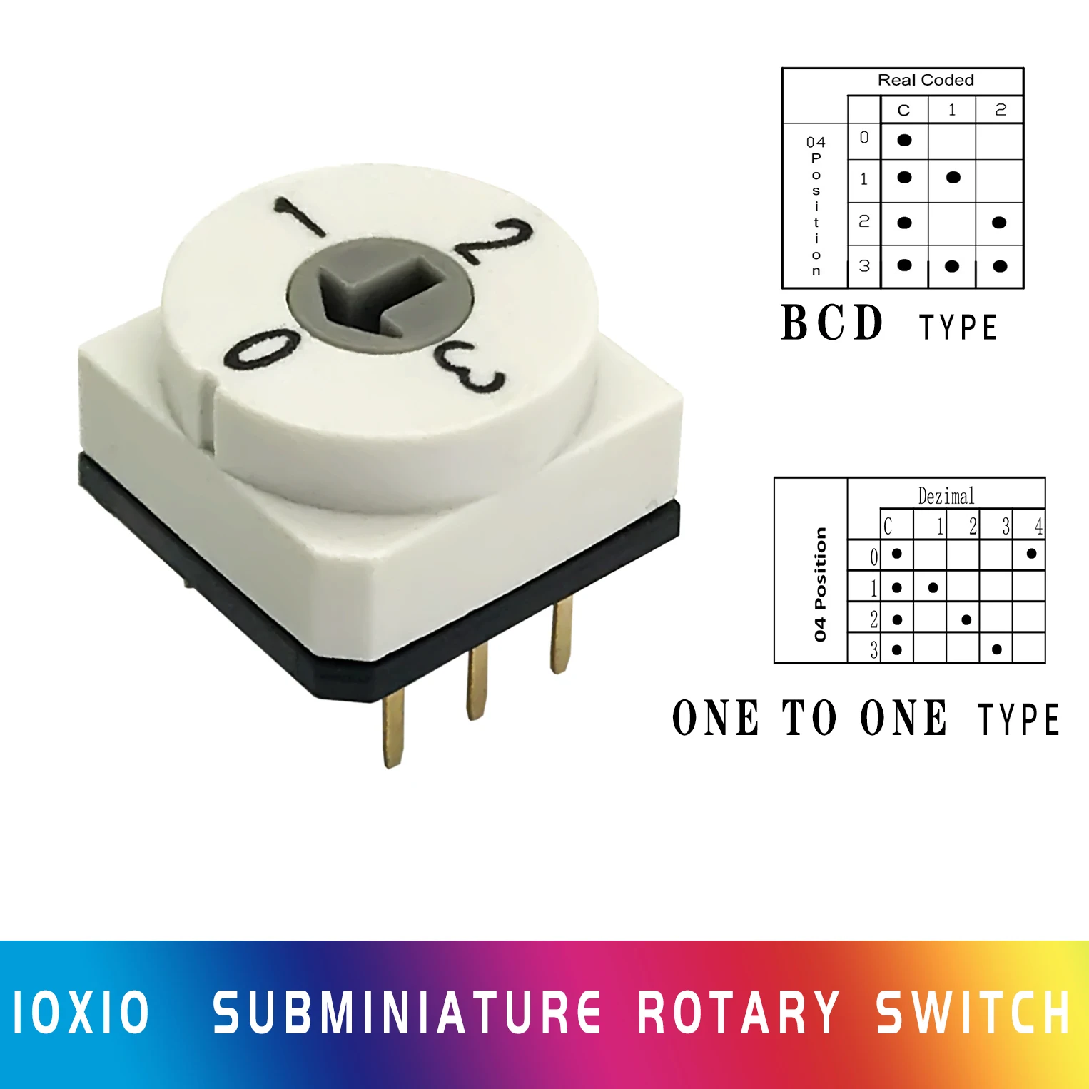 Quality 10*10 Rotary Coded Switch 8421C 4-Grade 0-3 IP67 Waterproof ROHS Certified Walkie-Talkie Microphone
Quality 10*10 Rotary Coded Switch 8421C 4-Grade 0-3 IP67 Waterproof ROHS Certified Walkie-Talkie Microphone