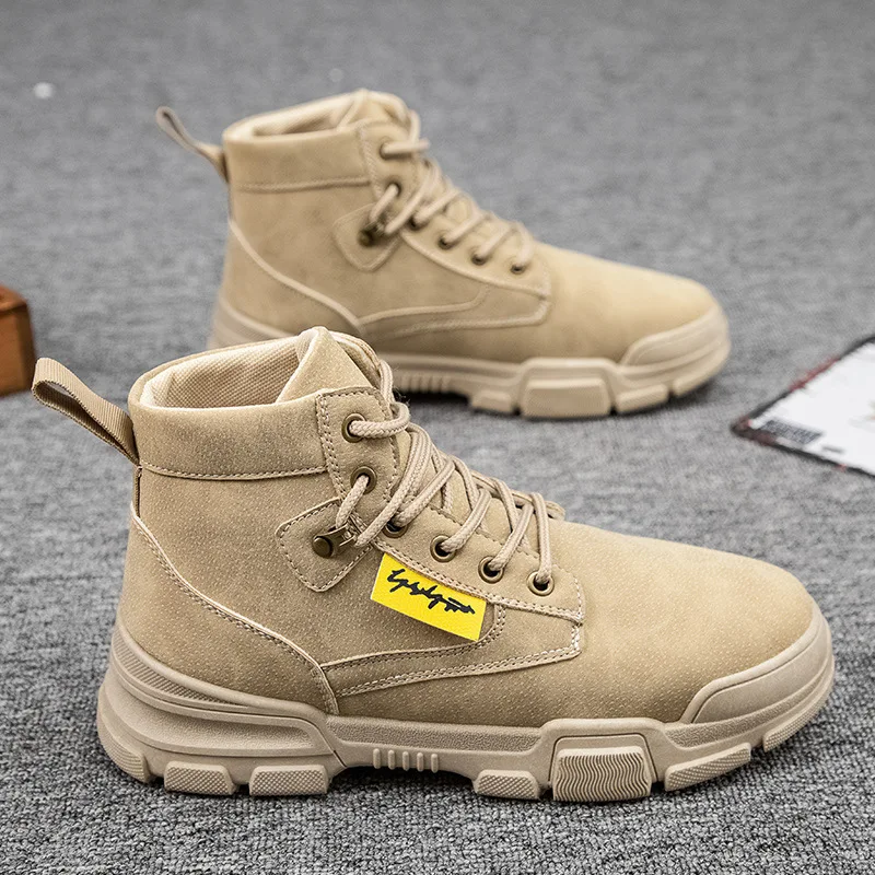 2020 Autumn New Men's Boots Retro Martin Boots Men's Korean Version of The Trend High-top Tooling Boots All-match Boots
2020 Autumn New Men's Boots Retro Martin Boots Men's Korean Version of The Trend High-top Tooling Boots All-match Boots