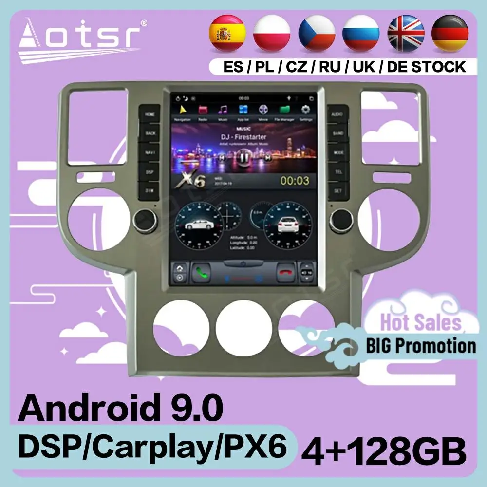 128G Tesla Screen Multimedia Stereo Android Player For NISSAN X-Trail T30 2002 2003 2004 2005 2006 2007 2008 Radio GPS Head Unit
128G Tesla Screen Multimedia Stereo Android Player For NISSAN X-Trail T30 2002 2003 2004 2005 2006 2007 2008 Radio GPS Head Unit