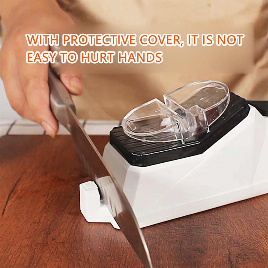 USB Electric Knife Sharpener Adjustable For Kitchen Knives Tool Knife Scissor Sharpening White medium and fine grinding blade
USB Electric Knife Sharpener Adjustable For Kitchen Knives Tool Knife Scissor Sharpening White medium and fine grinding blade