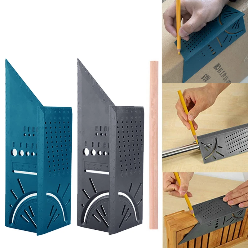Black Aluminum/Plastic Scriber Dovetail Marking Template Vertical Angle Calibration Practical Guide Marker Woodworking Tool
Black Aluminum/Plastic Scriber Dovetail Marking Template Vertical Angle Calibration Practical Guide Marker Woodworking Tool