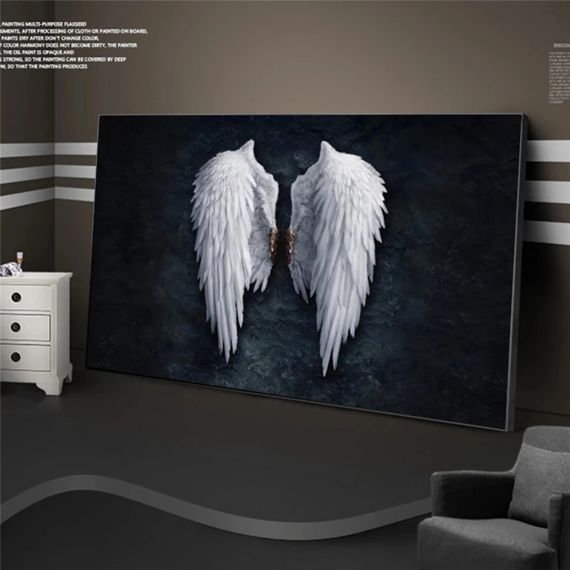 Black and White Angel wings Canvas Paintings on the Wall Art Posters and Prints Wings Abstract Wall Pictures Home Decoration
Black and White Angel wings Canvas Paintings on the Wall Art Posters and Prints Wings Abstract Wall Pictures Home Decoration