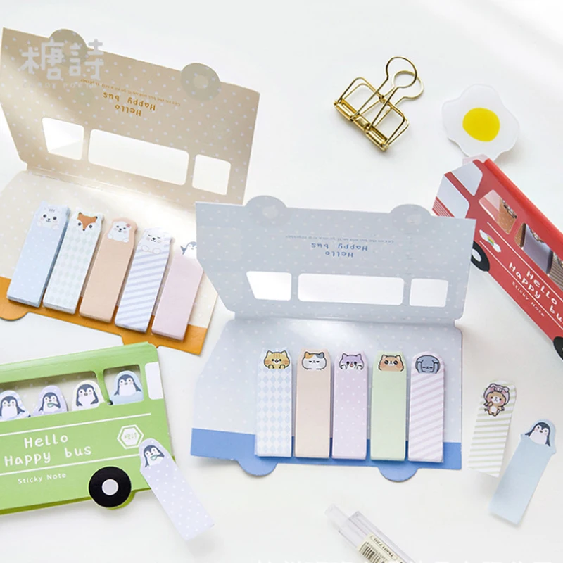 1pack /lot Creative Forest Animal Bus Paper Sticky Notes Memo Pad Stationery Office School Supplies Label Stickers 
1pack /lot Creative Forest Animal Bus Paper Sticky Notes Memo Pad Stationery Office School Supplies Label Stickers