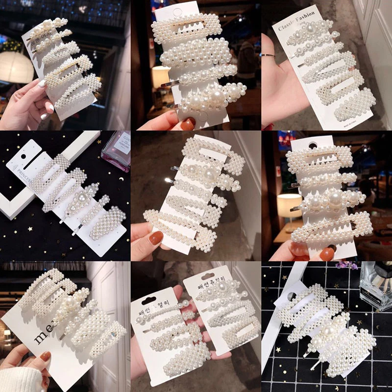 Korea Fashion Solid Pearl Hair Clips for Women Girl Fashion Hair Snap Barrette Stick Hairpin Beauty Styling Tools New Arrival 
Korea Fashion Solid Pearl Hair Clips for Women Girl Fashion Hair Snap Barrette Stick Hairpin Beauty Styling Tools New Arrival