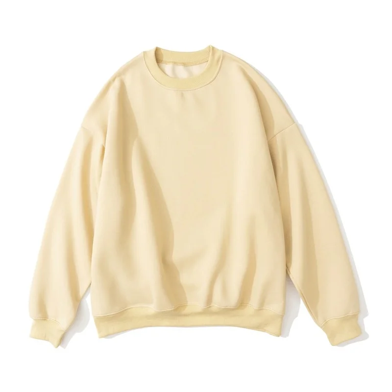 Simple Style Pure Color Plus Velvet Hoodless Sweatshirt Men Ins Street Trend Loose Round Neck Long Sleeve Sports Pullover
Simple Style Pure Color Plus Velvet Hoodless Sweatshirt Men Ins Street Trend Loose Round Neck Long Sleeve Sports Pullover