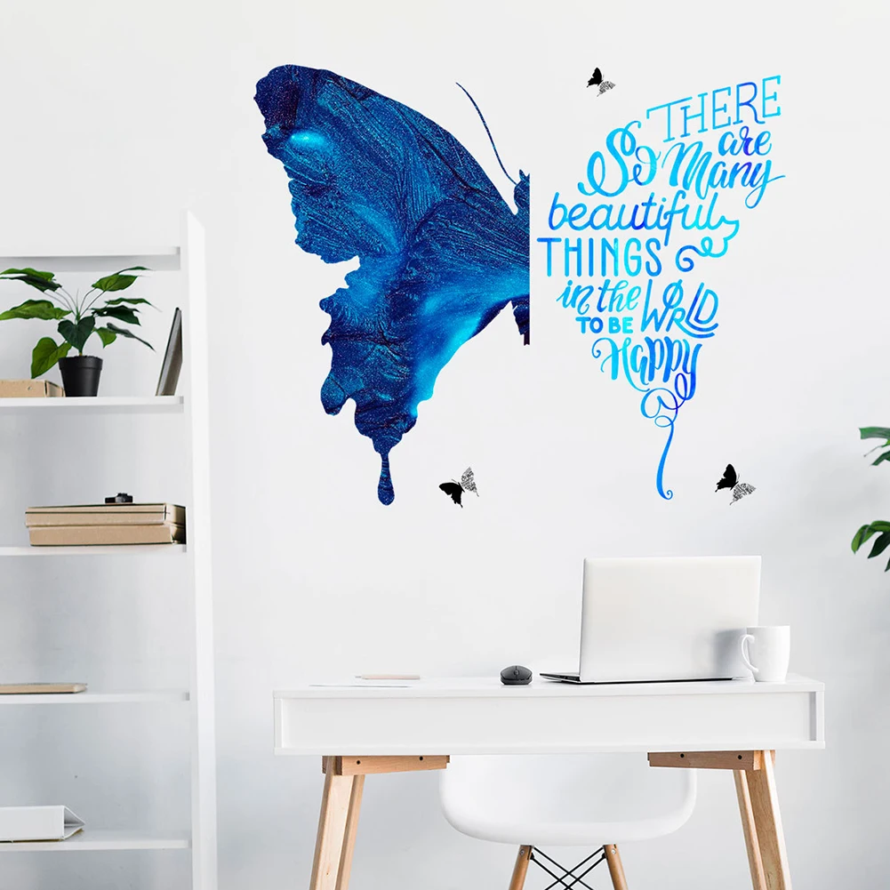 Blue Butterfly Wall Stickers Wall Decals PVC Waterproof Adhesive Wall Decor for Living Room Bedroom Home Decor
Blue Butterfly Wall Stickers Wall Decals PVC Waterproof Adhesive Wall Decor for Living Room Bedroom Home Decor