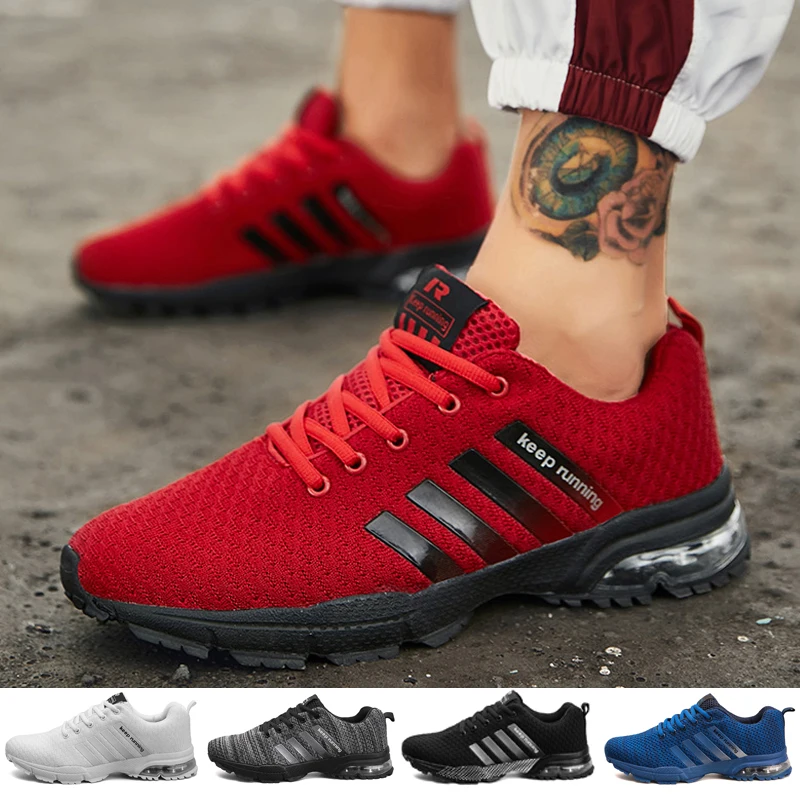 

Men's Casual Sports Shoes Breathable Sneakers Women Air Cushion Running Shoes Size 36-46 Zapato Tenis De Seguridad Mujer