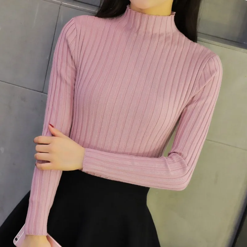 Korean Womens Mock Neck Sweater Pullover Slim Long Sleeve Knit Shirt Blouse Tops
Korean Womens Mock Neck Sweater Pullover Slim Long Sleeve Knit Shirt Blouse Tops