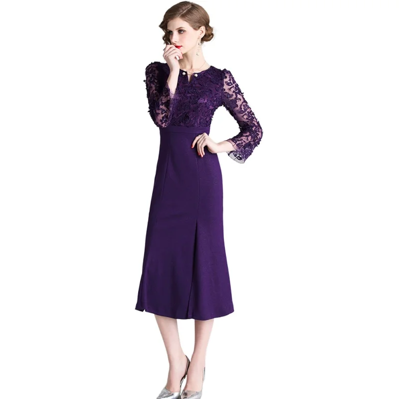 Simgent Mermaid Dress Womans Lace Pachwork Slit Elegant Vintage Party Long Dresses For Women Robe Longue Vestidos Jurk SG08143
Simgent Mermaid Dress Womans Lace Pachwork Slit Elegant Vintage Party Long Dresses For Women Robe Longue Vestidos Jurk SG08143