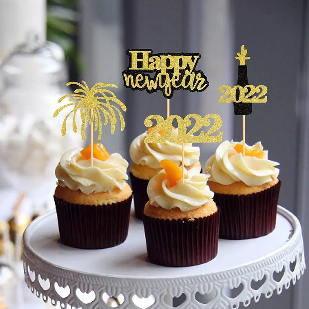 4Pcs Happy New Year Cupcake Topper Cake Picks for New Year 2022 Eve Birthday Christmas Home Cake Flag Party Decoration
4Pcs Happy New Year Cupcake Topper Cake Picks for New Year 2022 Eve Birthday Christmas Home Cake Flag Party Decoration