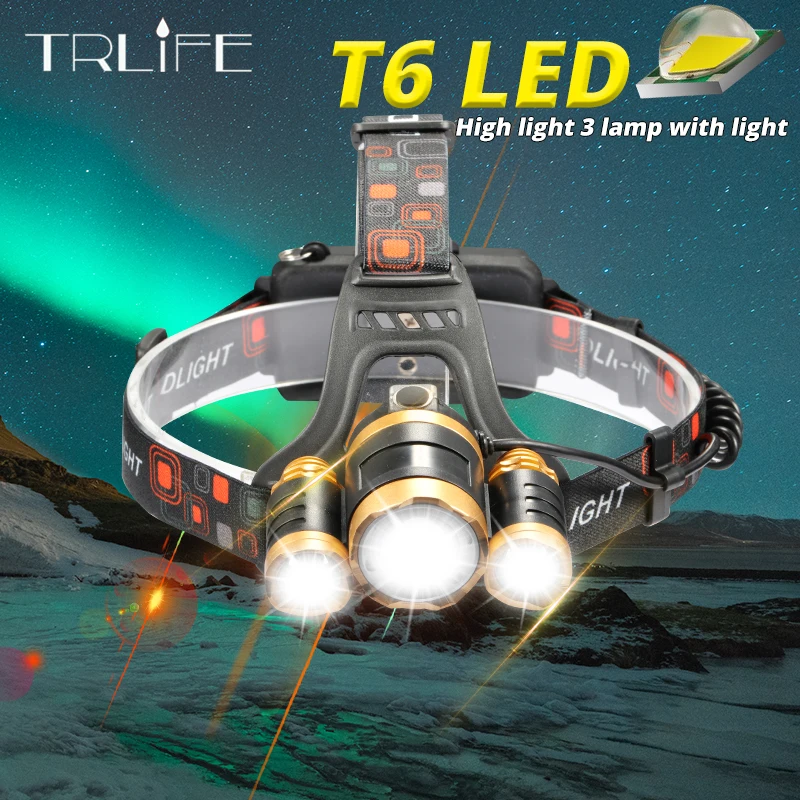 LED Headlight 3 x XML T6 LED Head Lamp Flashlight led headlamp choose battery charger for camping/hunting/fishing
LED Headlight 3 x XML T6 LED Head Lamp Flashlight led headlamp choose battery charger for camping/hunting/fishing