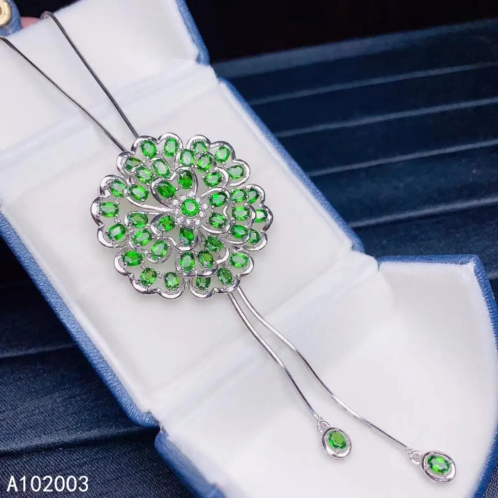 KJJEAXCMY Fine Jewelry 925 Sterling Silver Inlaid Natural Diopside Female Pendant Necklace Sweater chain Luxury Support Test
KJJEAXCMY Fine Jewelry 925 Sterling Silver Inlaid Natural Diopside Female Pendant Necklace Sweater chain Luxury Support Test