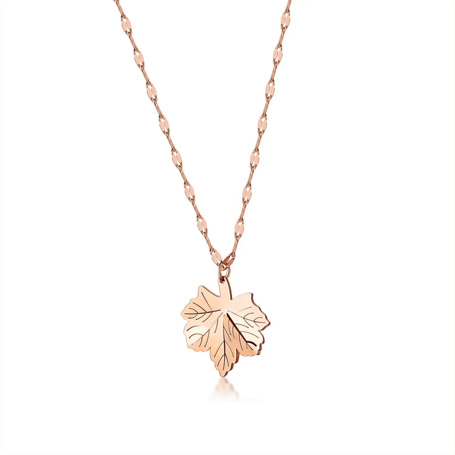 Chic Maple Leaf Pendant Necklaces Stainless Steel Exquisite Frosted Maple Leafs Necklace Jewelry Charm Pendant
Chic Maple Leaf Pendant Necklaces Stainless Steel Exquisite Frosted Maple Leafs Necklace Jewelry Charm Pendant