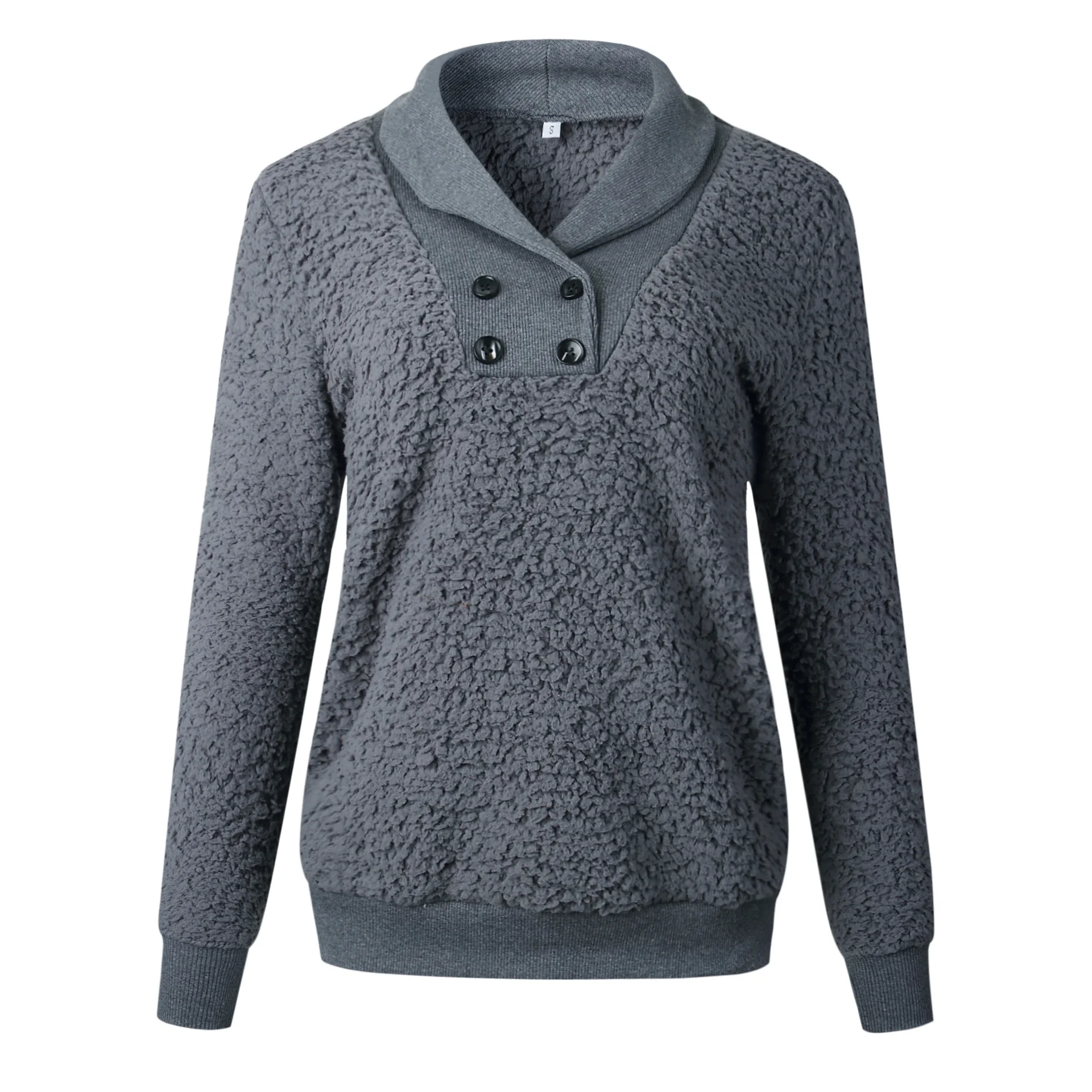 Nice Pop Hoodie Women's Loose Rib Knitted Stitching Double Breasted Pocket Pullover Women's O-neck Long Sleeve Plush
Nice Pop Hoodie Women's Loose Rib Knitted Stitching Double Breasted Pocket Pullover Women's O-neck Long Sleeve Plush