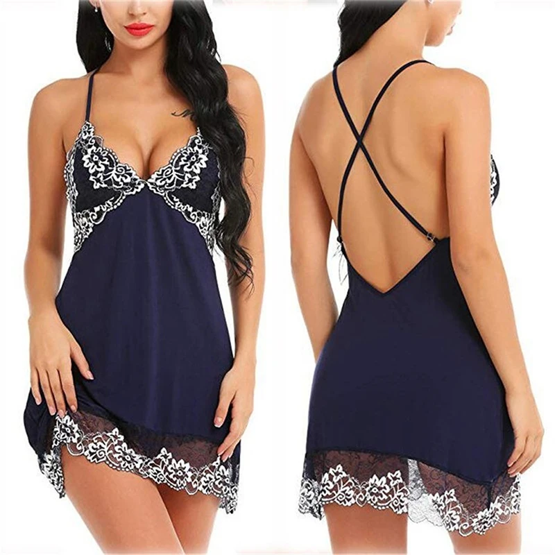 Sleeveless Night Dress for Women Lace Patchwork Nightwear Backless Camisole Lingerie Spaghetti Strap Sleepwear Nightgowns
Sleeveless Night Dress for Women Lace Patchwork Nightwear Backless Camisole Lingerie Spaghetti Strap Sleepwear Nightgowns