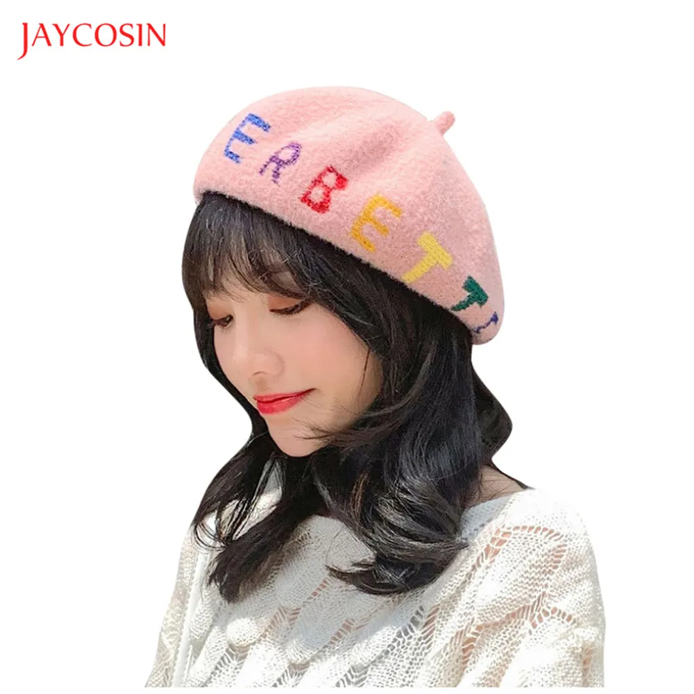 Женские твидовые шапки Jaycosin Newsboy Модные Винтажные с буквенным принтом и золотыми