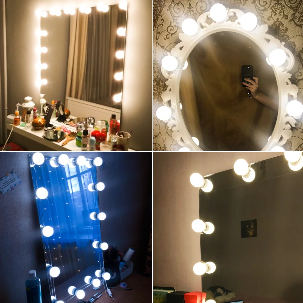 USB Mirror Lamp 12V LED Cosmetic Lights 8W 12W 16W 20W 3 Modes Colors Bulb Hollywood Vanity Bulb LED Makeup Bathroom Lighting
USB Mirror Lamp 12V LED Cosmetic Lights 8W 12W 16W 20W 3 Modes Colors Bulb Hollywood Vanity Bulb LED Makeup Bathroom Lighting
