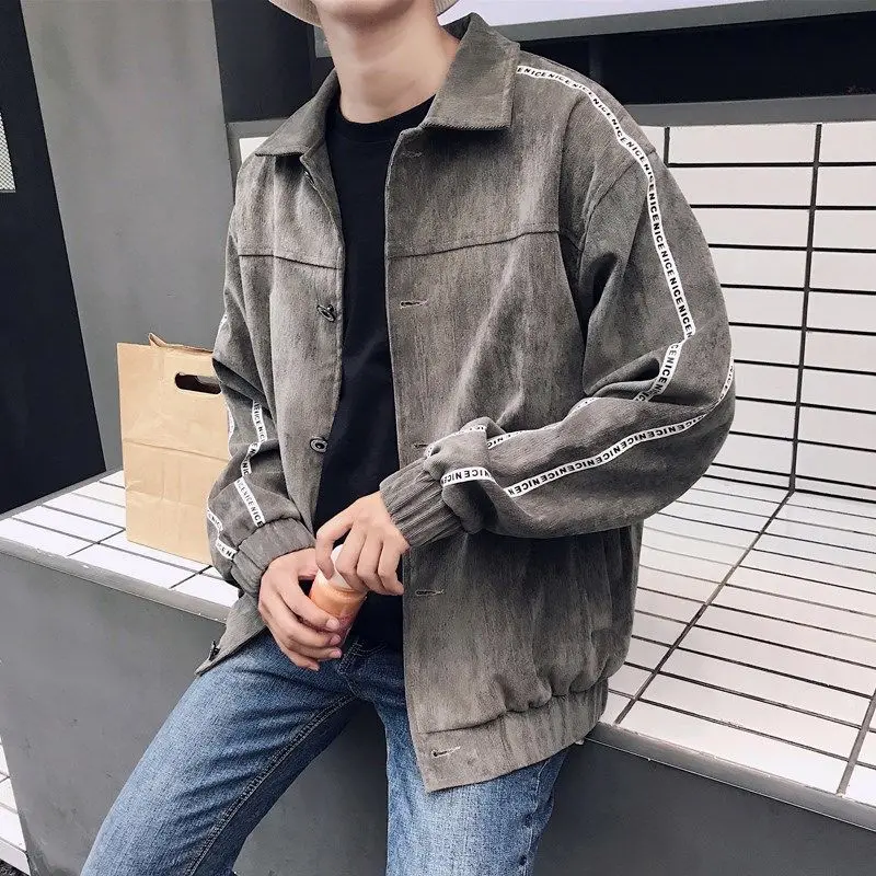 Spring and Autumn Corduroy Jacket Men's Cashmere Thick Cotton Jacket Lamb Hair cotton-padded jacket Students Korean Loose Jacket
Spring and Autumn Corduroy Jacket Men's Cashmere Thick Cotton Jacket Lamb Hair cotton-padded jacket Students Korean Loose Jacket