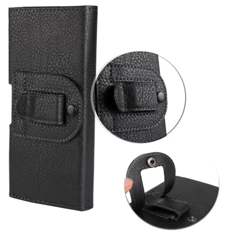 

Leather Phone Cover Pouch For Motorola P30 Note Play P40 G4 G5 Plus One zoom Action Vision Waist Bag Belt Clip Case Phone Pocket