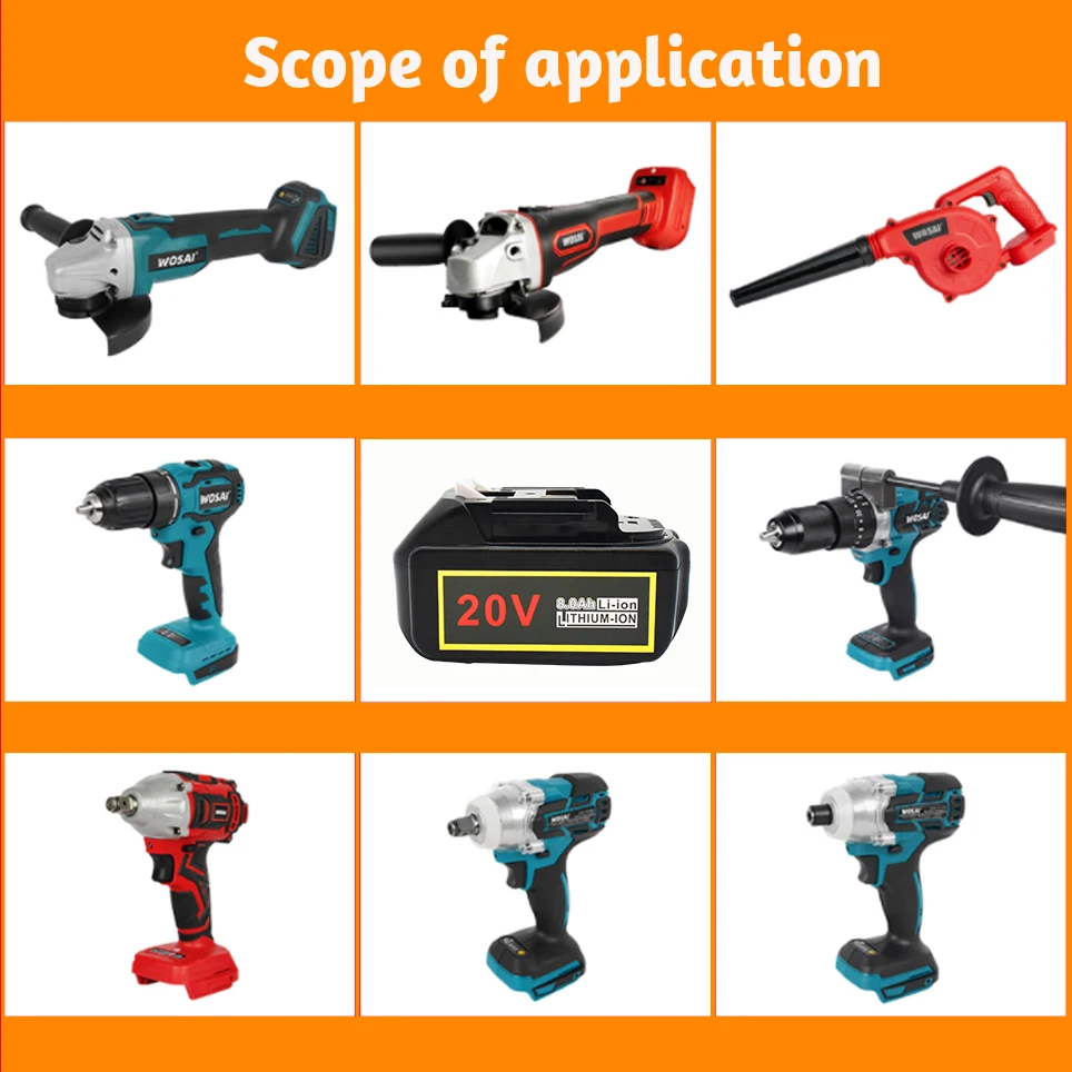 NEWEST BL1860 Rechargeable Battery 20V 8000mAh Lithium ion for Makita 20v Battery BL1840 BL1850 BL1830 BL1860B LXT 400 
NEWEST BL1860 Rechargeable Battery 20V 8000mAh Lithium ion for Makita 20v Battery BL1840 BL1850 BL1830 BL1860B LXT 400