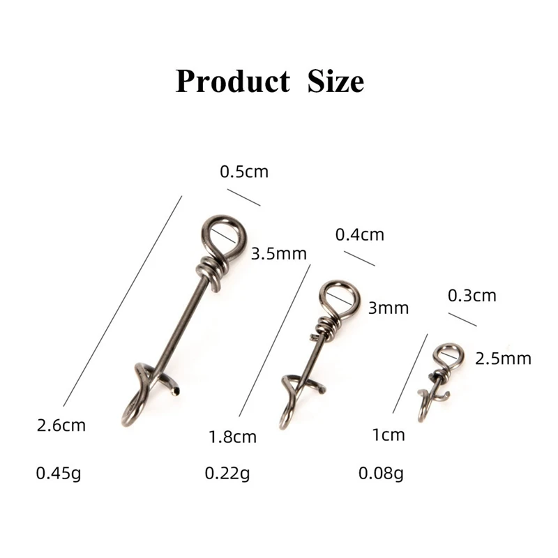 50pcs Fishing Snaps Clips Swivels Anti-Rust High Strength Connector Fishing Snap Swivel Connector Fish Clips Quick Lock
50pcs Fishing Snaps Clips Swivels Anti-Rust High Strength Connector Fishing Snap Swivel Connector Fish Clips Quick Lock