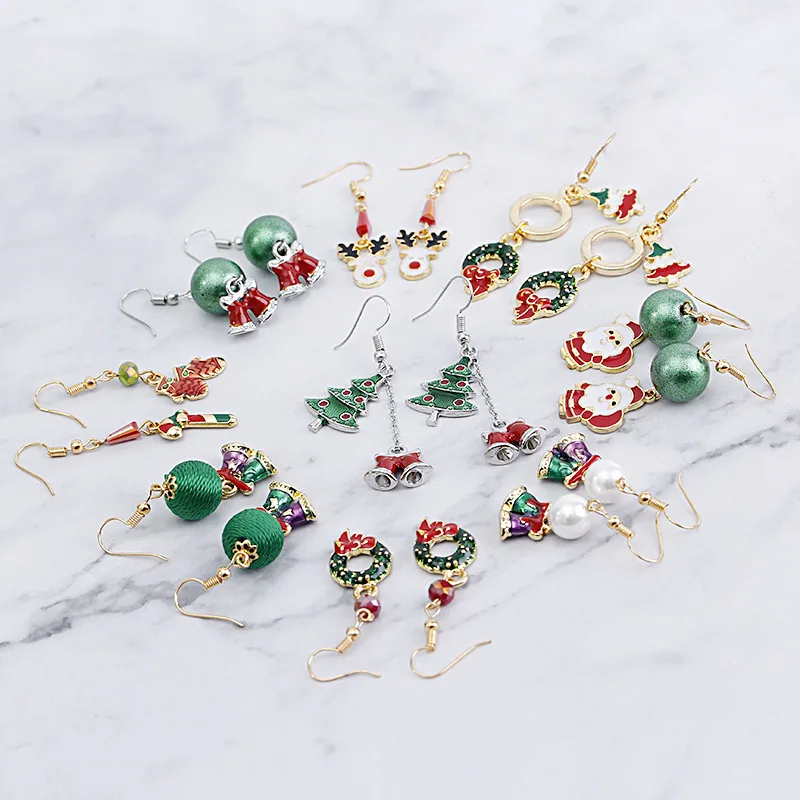 New Ladies Earrings Christmas Series Earrings Christmas Tree Snowman Earrings Cute and Fun Santa Claus Snowflake Earrings
New Ladies Earrings Christmas Series Earrings Christmas Tree Snowman Earrings Cute and Fun Santa Claus Snowflake Earrings