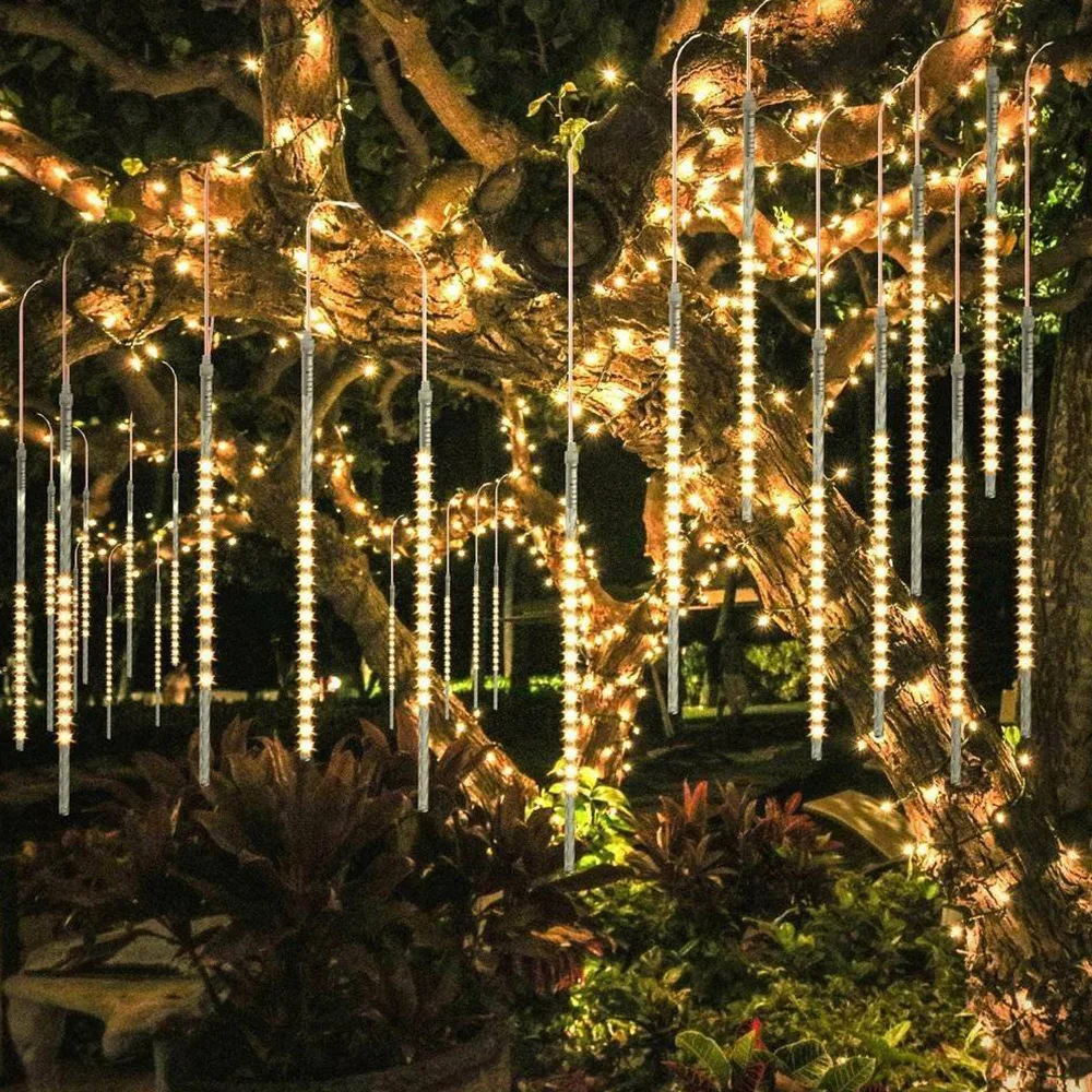 New Year 50cm Outdoor Meteor Shower Rain 8 Tubes LED String Lights Waterproof For Tree Christmas Wedding Party Decoration Xmas
New Year 50cm Outdoor Meteor Shower Rain 8 Tubes LED String Lights Waterproof For Tree Christmas Wedding Party Decoration Xmas