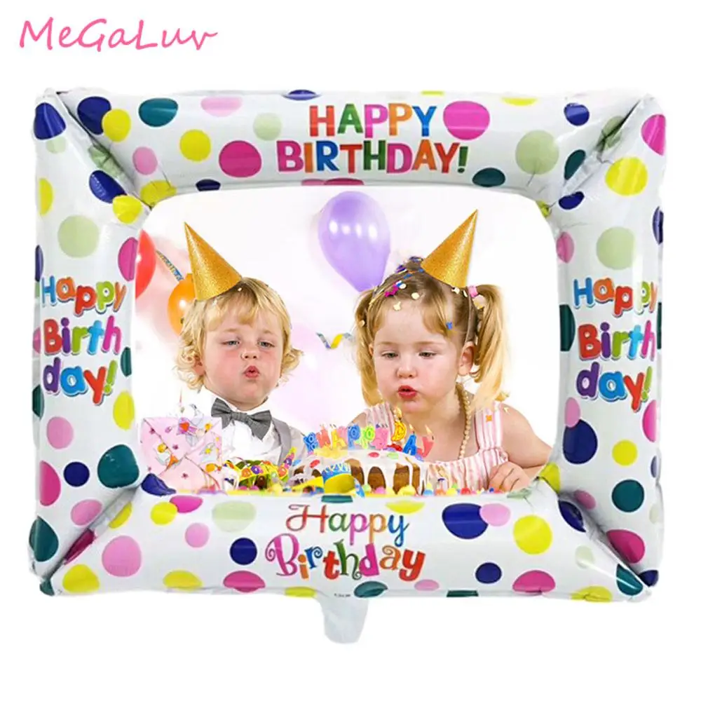 Happy Birthday Foil Balloon Birthday Photo Frame Photo Booth Props Baby Shower Party Decor Kid Event Decoration Supplies
Happy Birthday Foil Balloon Birthday Photo Frame Photo Booth Props Baby Shower Party Decor Kid Event Decoration Supplies