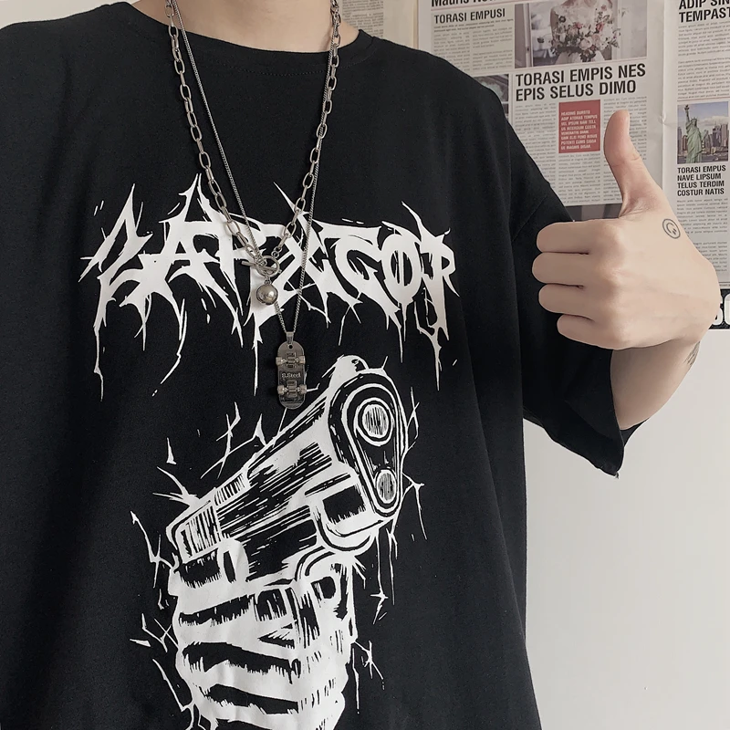 Vintage Women T-Shirt Clothes Gothic Printed Loose Tops Black Streetwear Dropshipping Harajuku Dark Demon Cotton Plus Size Tee 
Vintage Women T-Shirt Clothes Gothic Printed Loose Tops Black Streetwear Dropshipping Harajuku Dark Demon Cotton Plus Size Tee
