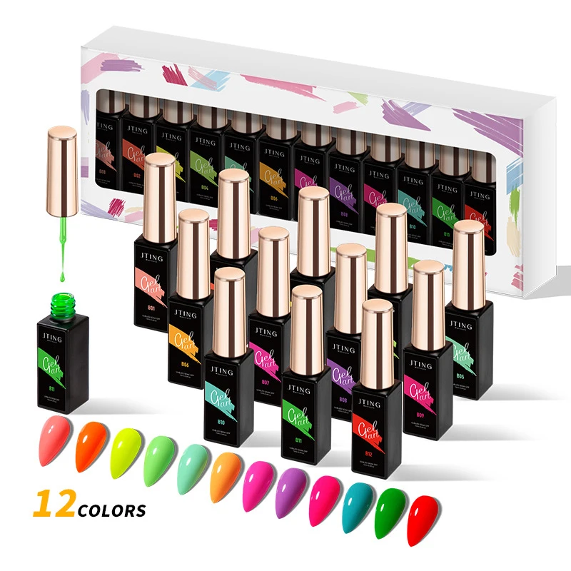 12 Color Gel Liner Nail Polish Drawing Complete Gel Nail Kit Painting Semi-permanent Varnish For Nails Art UV&LED Cured 
12 Color Gel Liner Nail Polish Drawing Complete Gel Nail Kit Painting Semi-permanent Varnish For Nails Art UV&LED Cured