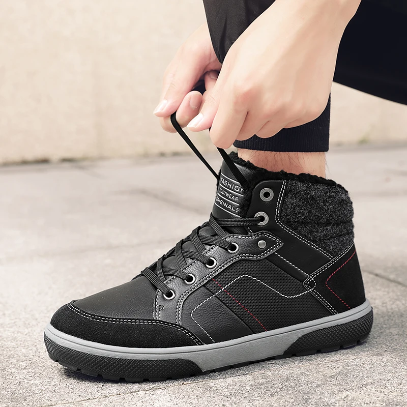 Winter Boots Men Shoes Hot Warm Outdoor Snow Walking fur boots work shoes menleather lace-up military boots men Casual Boots
Winter Boots Men Shoes Hot Warm Outdoor Snow Walking fur boots work shoes menleather lace-up military boots men Casual Boots